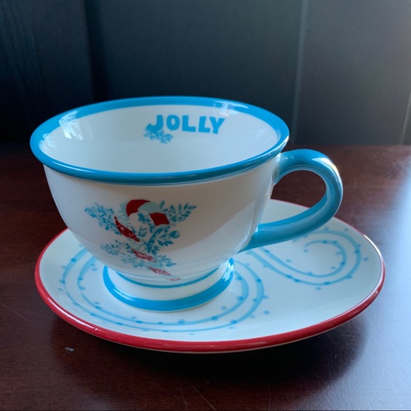 Christmas Starbucks cup with saucer plate - Picture 2 of 10